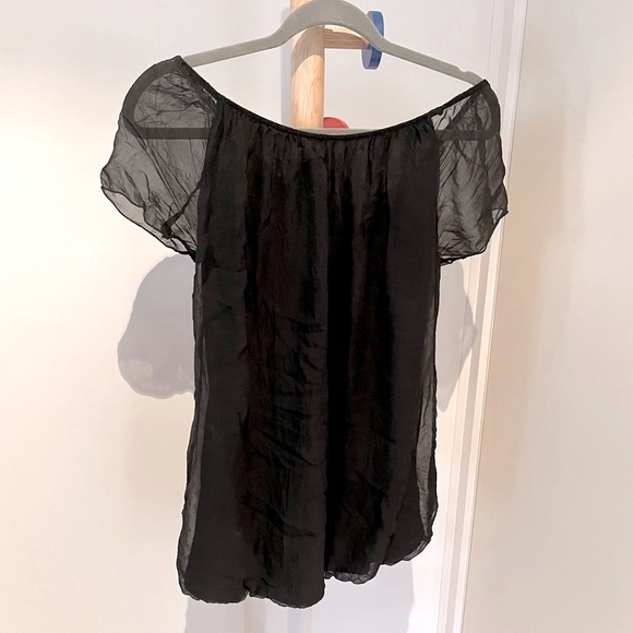 Black Silk Top - Picture 8 of 8